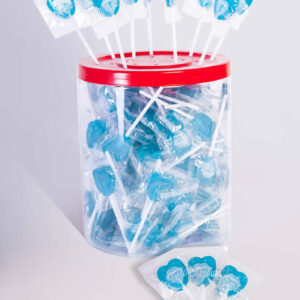 Piruleta corazón pintalenguas