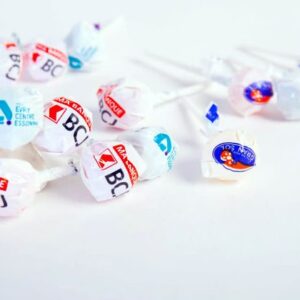 Caramelo redondo con palo